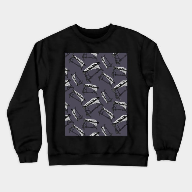 Vibraphone Player in the Music Rhythm Musician Practice Vibraphonist Pattern Crewneck Sweatshirt by Mochabonk